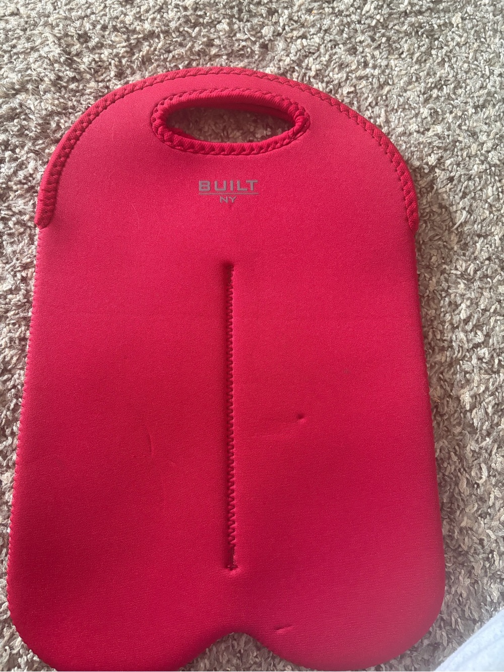 BUILT NY red  Neoprene Tote Bag